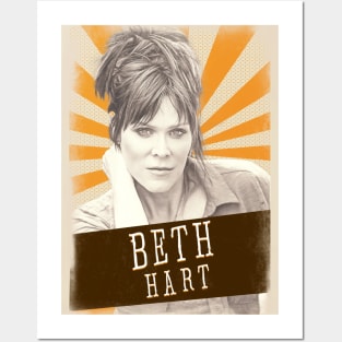 Vintage Aesthetic Beth Hart 80s Posters and Art